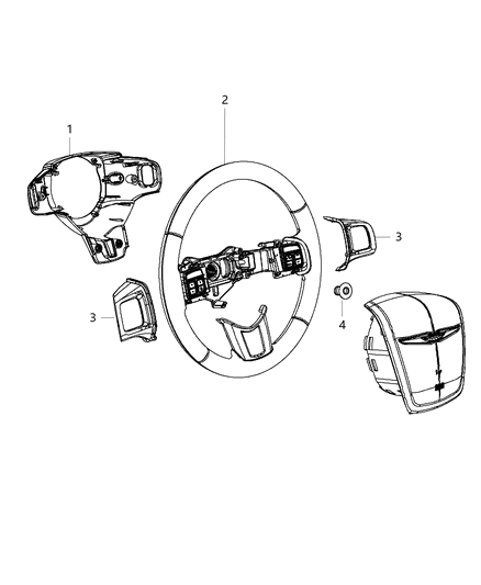 Wheel Steering Diagram for 1VT811X9AA