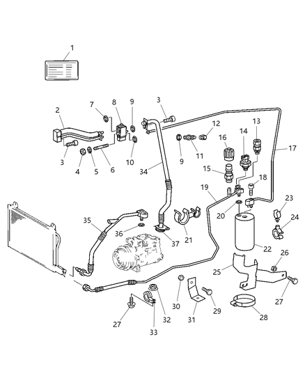 2015 Ram ProMaster 3500 Switch A/C Pressure Diagram for 5097873AA