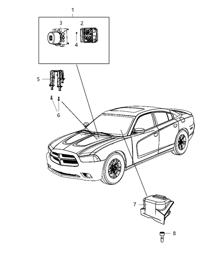 Module Steering Column Diagram for 1JH91DX9AE