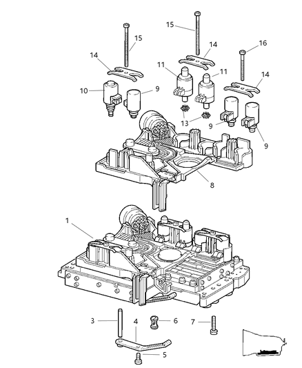 Valve Solenoid Diagram for 5138838AA