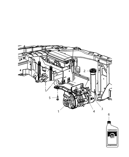 1995 Dodge Ram 3500 Fluid Hydraulic Hybrid (Pentosin 11S) Diagram for 5127381AA