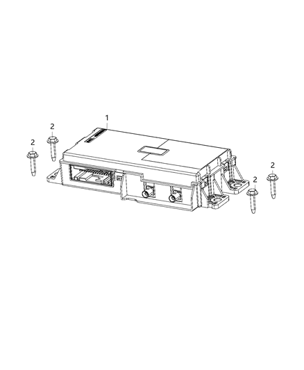 2020 Ram 3500 Module Telematics Diagram for 68456248AA