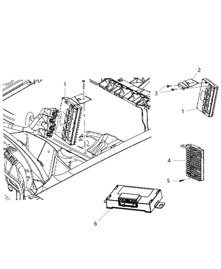 Module Powertrain Control Generic Diagram for 5150246AE
