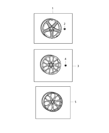 Wheel Kit Forged Aluminum Diagram for 82213445