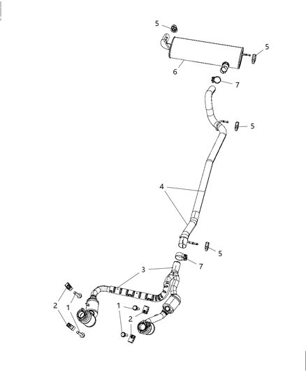 Muffler And Tailpipe Exhaust Diagram for 52059937AE