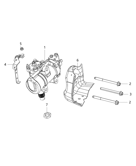2012 Jeep Patriot Gear Power Steering Diagram for 68429132AB
