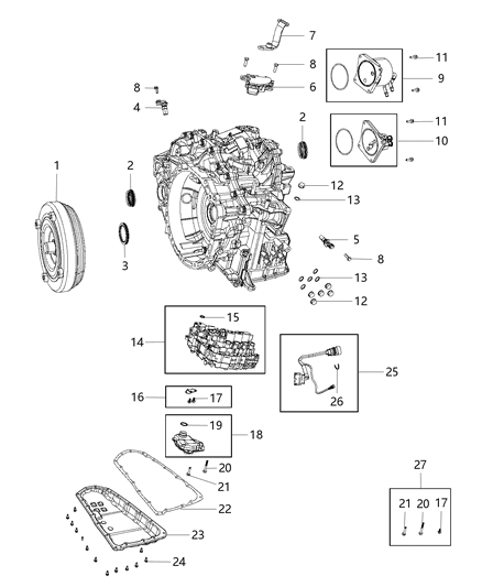 Sensor Primary Revolution Diagram for 5189841AA