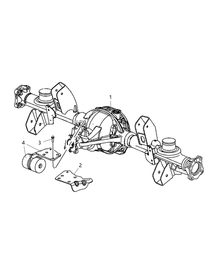 Damper Axle Diagram for 52114861AA