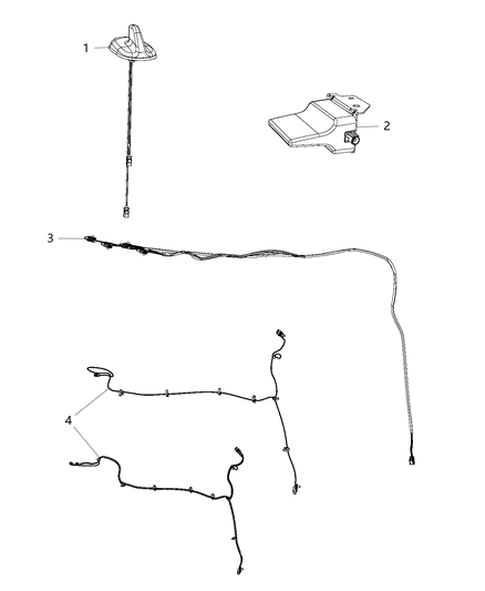 2018 Ram 3500 Cable Jumper Diagram for 68347560AA