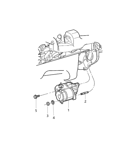 Nut, Starter Motor Diagram for 4761364