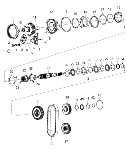 Bearing Thrust Diagram for 68402272AA