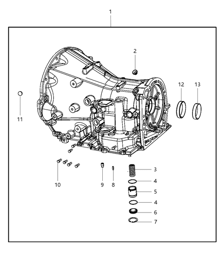 2019 Dodge Grand Caravan Case Transmission Diagram for 68003762AA