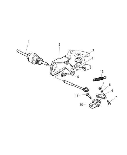 2023 Ram 3500 Cable Shift Diagram for 52107782AC