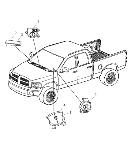 1996 Chrysler LHS Cover Package Passenger Air Bag, Passenger Side Diagram for 1GT54XDHAA