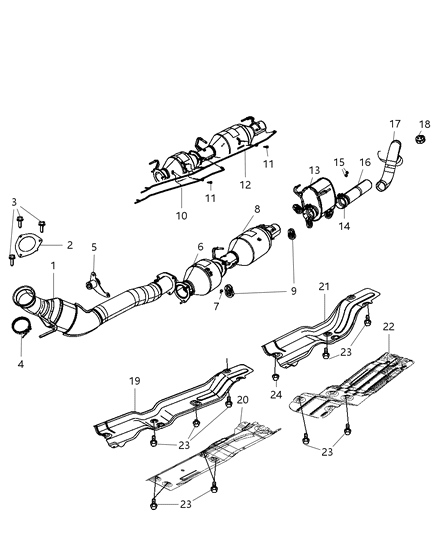 Tailpipe Exhaust Diagram for 52121429AC