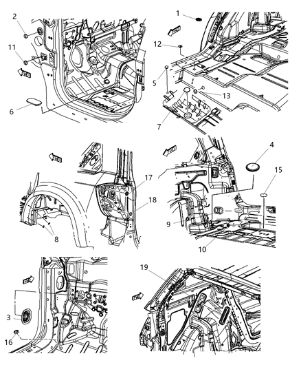2004 Chrysler Town & Country Plug Diagram for 5067670AA