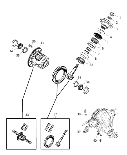 Clip Retainer Sensor To Axle Diagram for 68017186AA