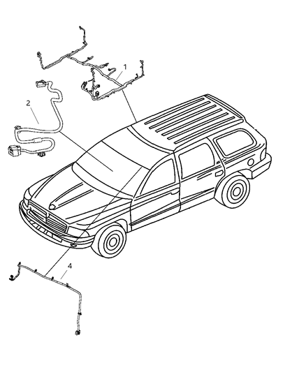 1994 Dodge Ram 3500 Wiring Mirror Jumper Diagram for 56055974AB
