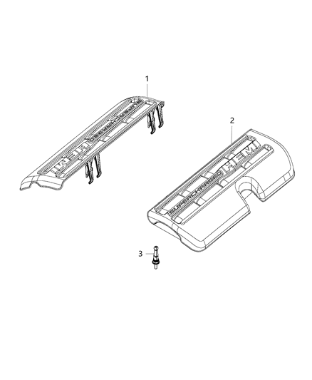 2015 Dodge Challenger Cover Ignition Coil Diagram for 68186393AB