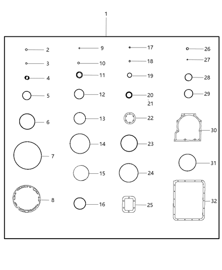 1999 Chrysler LHS O Ring Diagram for 68020016AA
