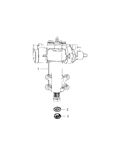 1988 Dodge D250 Gear Power Steering Diagram for 52060188AE