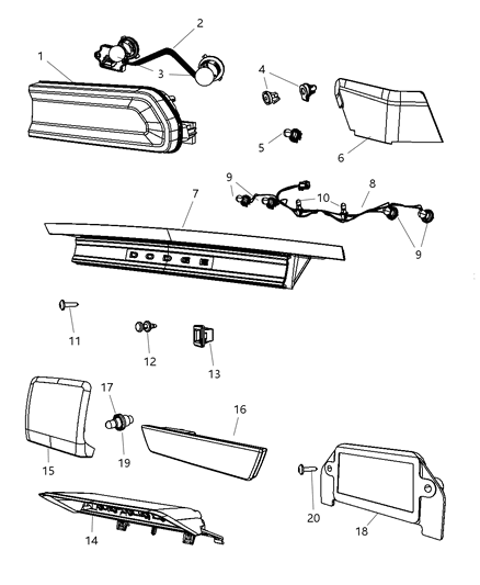 Panel Close Out Diagram for 68040112AA