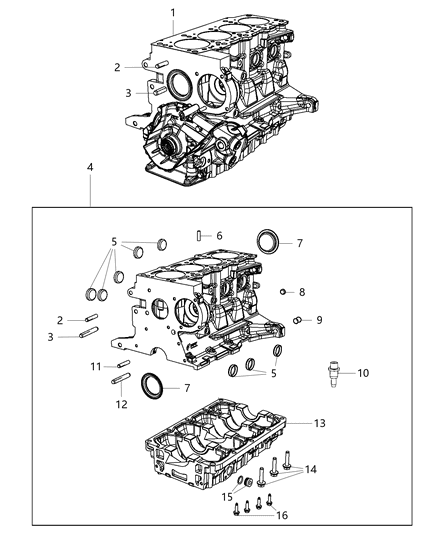Pin Dowel M8.50X11.00 Diagram for 6509819AA