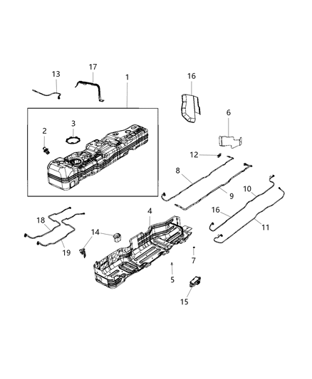 Shield Heat Diagram for 68376751AA