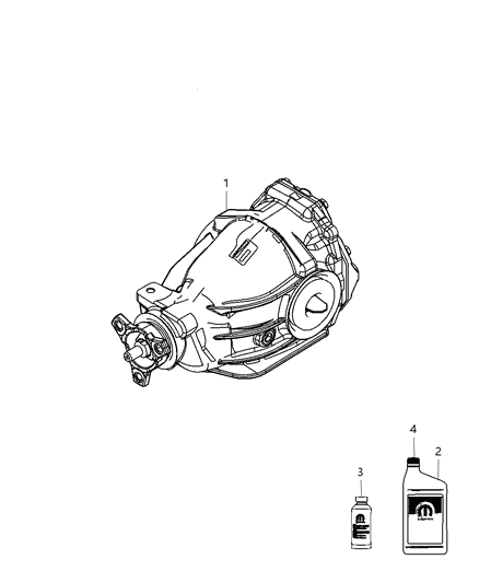 Differential Rear Axle See Note Diagram for 5038293AD