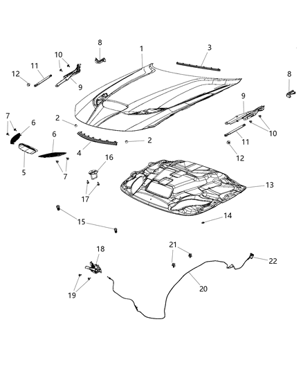 Propeller Gas Diagram for 55113776AB