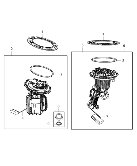 Module Kit Level Unit Diagram for 68102697AA