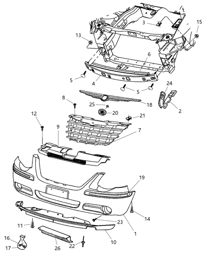 Guard Condenser Diagram for 5183249AA