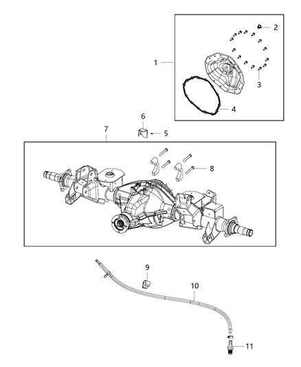 2008 Jeep Patriot Hose Axle Vent Diagram for 68266686AB