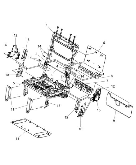 Shield Recliner Diagram for 1LA151S3AA