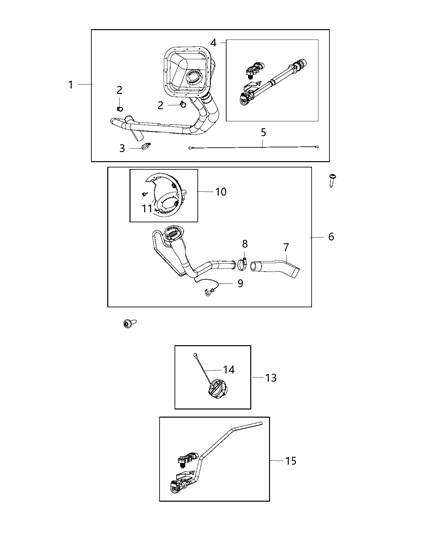 2007 Dodge Sprinter 3500 Tube Fuel Vapor Recirculation Diagram for 68183996AC