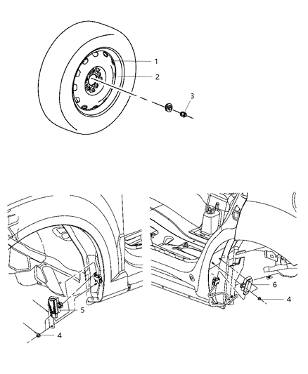 2019 Ram 2500 Wheel Aluminum Diagram for 1RA22GSAAA