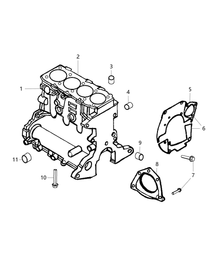 2015 Jeep Cherokee Plug Core Diagram for 68122684AA