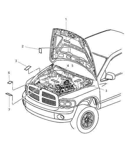 Emission Label Diagram for 52110432AD