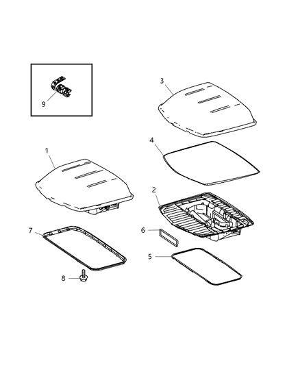 2017 Ram ProMaster 3500 Condenser A/C Diagram for 68024096AA