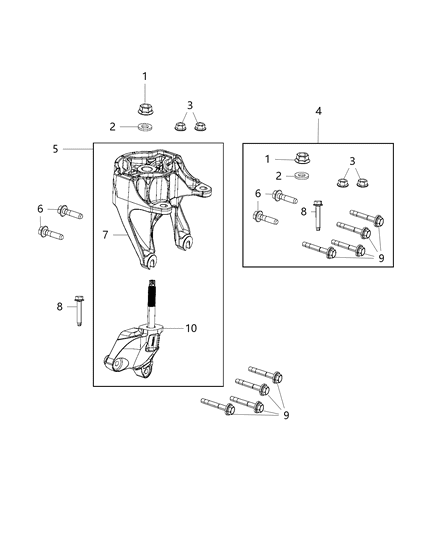 2019 Ram ProMaster 3500 Screw And Washer Hexagon Flange Head Diagram for 6511385AA