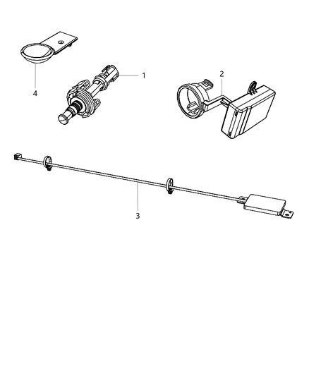 Receiver Keyless Entry Diagram for 5026157AS