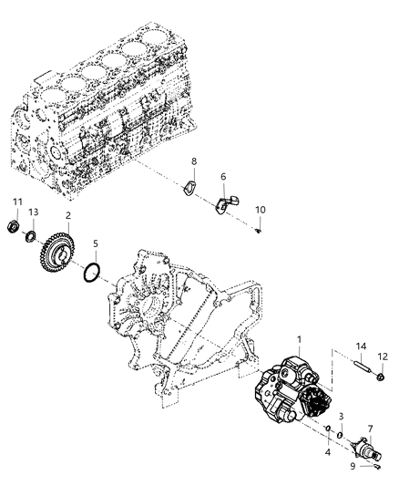 1987 Chrysler New Yorker Pump Fuel Injection Diagram for R8027022AC
