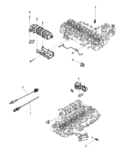 Sensor Oxygen Diagram for 68328896AA