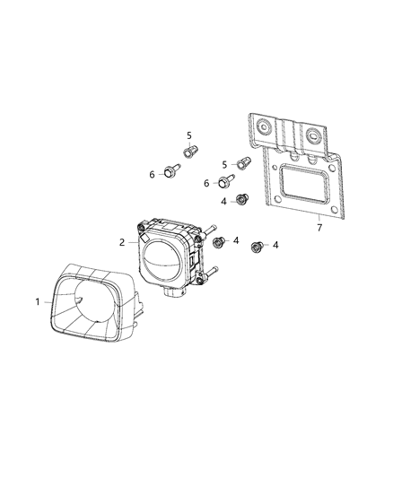 2015 Dodge Charger Sensor And Bracket Adaptive Speed Control Module Diagram for 68199450AE