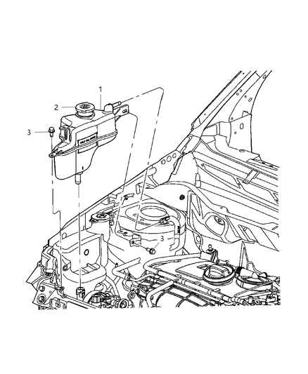 2000 Jeep Grand Cherokee Bottle Coolant Recovery Diagram for 5058157AC