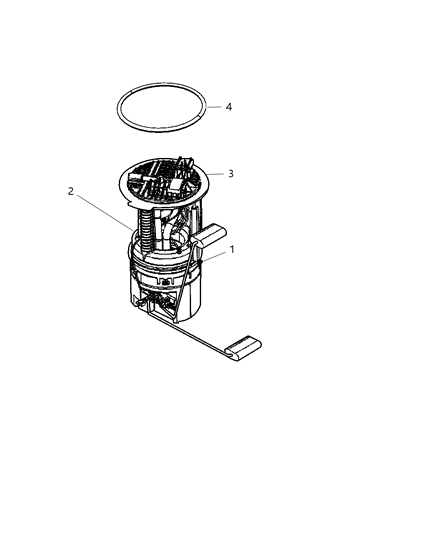 Module Kit Fuel Pump/Level Unit Diagram for 5143579AK