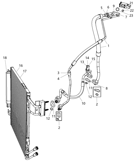 Cap A/C Charge Valve Diagram for 68089006AA