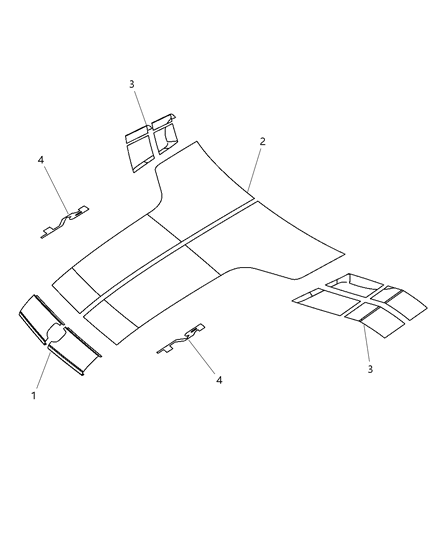 1990 Dodge B150 Decal Front Door Classic Design Diagram for 1LW69RXFAA