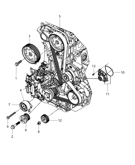 1991 Dodge Spirit Bolt Diagram for 68096280AA