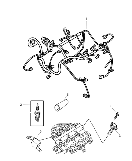 2016 Chrysler Town & Country Coil Ignition Diagram for 4606869AA